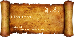 Miss Atos névjegykártya